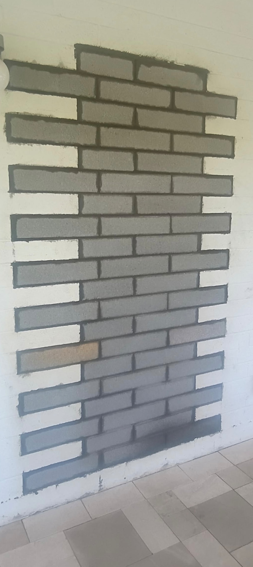 Doorway Closed Off With Block — after